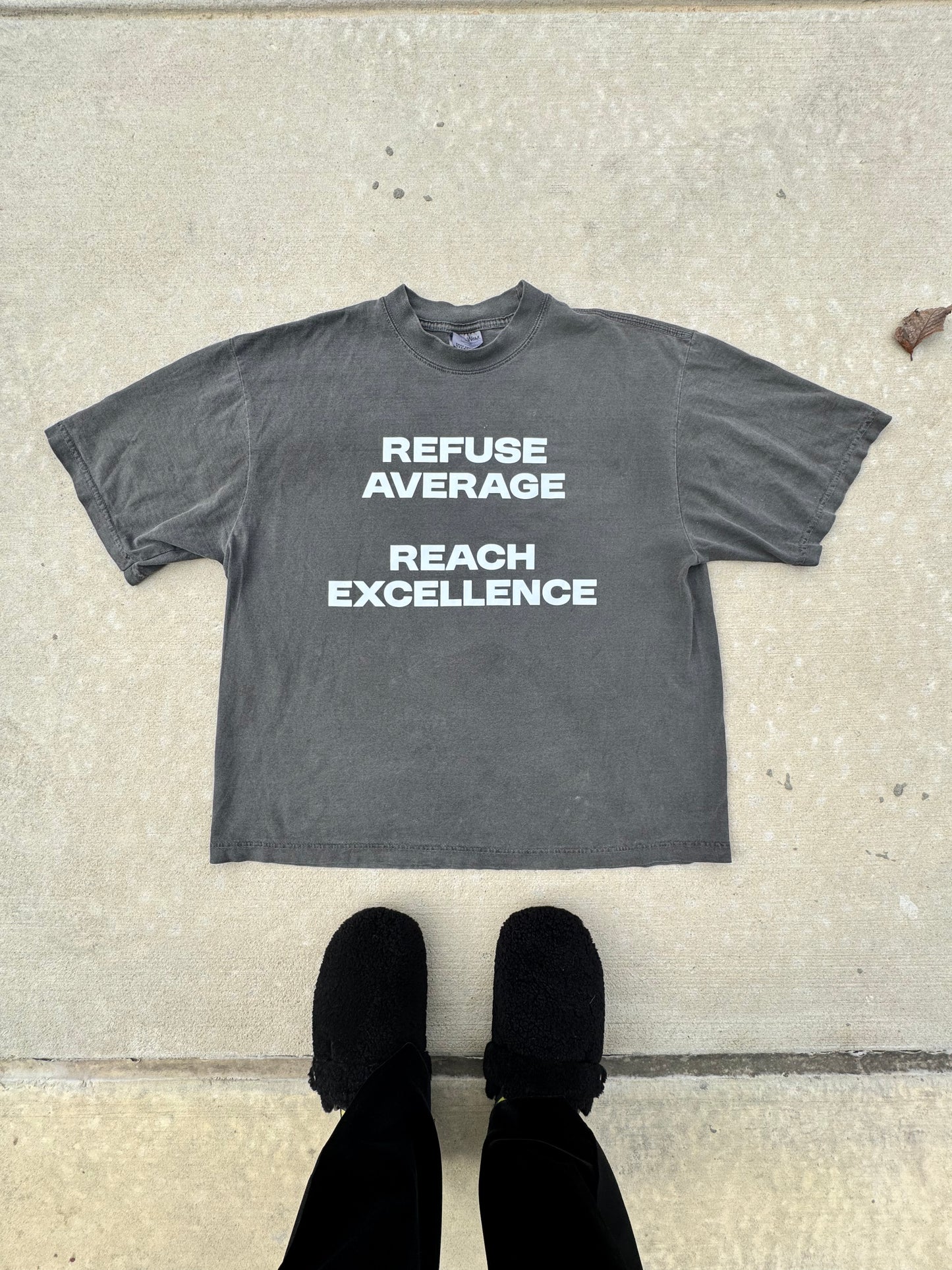 Bold Refuse Average Reach Excellence Oversized Tee