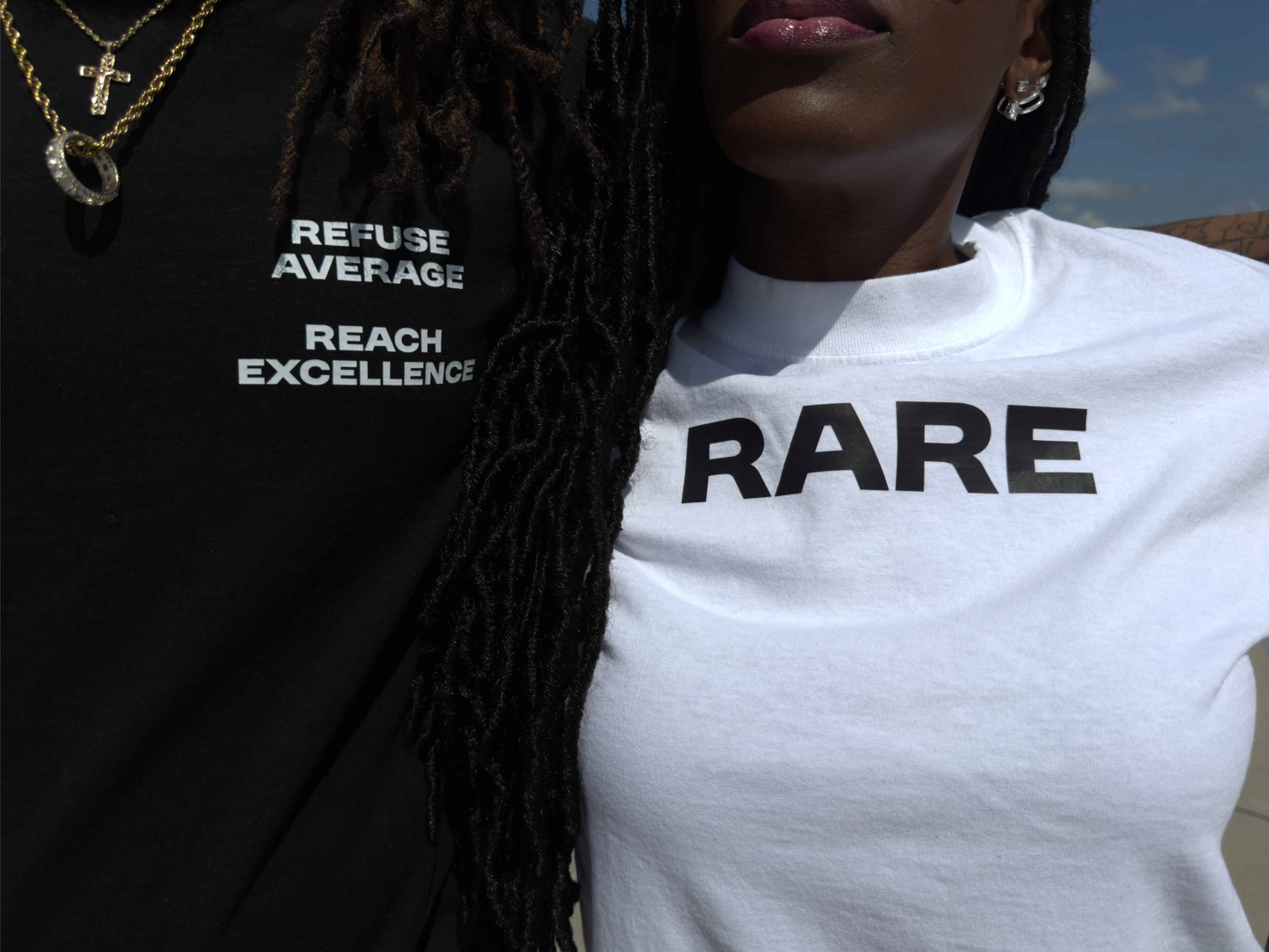 Refuse Average Reach Excellence Oversized Tee || Black